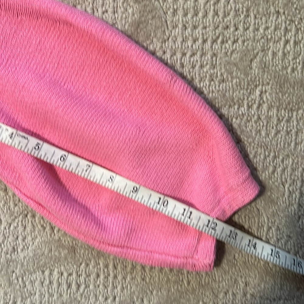 Anthropologie Knitted & Knotted Pink Cropped Balloon Sleeve Sweater Size Large - Picture 13 of 15